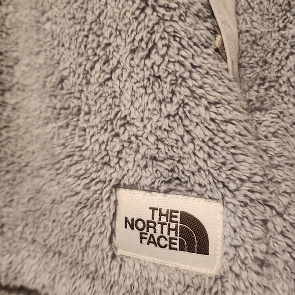 The North Face Women's Gray Sherpa Jacket with Hood Size Large - Picture 2 of 4